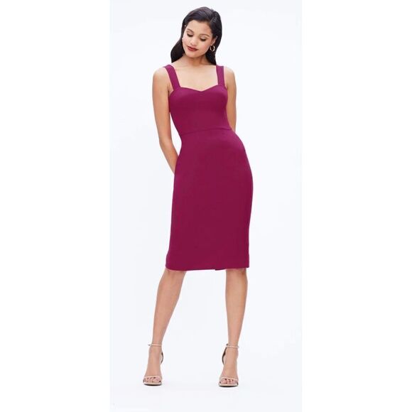 Dress  the Population Magenta Sweetheart Neck Classy Cocktail size XL - Picture 1 of 10